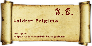 Waldner Brigitta névjegykártya